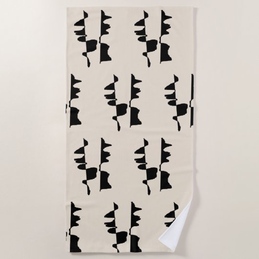 Grote strand- en badhanddoek - dubbelzijdig (Voorkant)