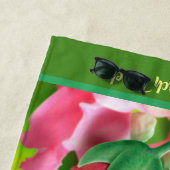 Grote strandhanddoek Lieveheersbeestje bloementuin Strandlaken (In situ)