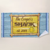 Grote strandlaken Driftwood Beach (Voorkant)