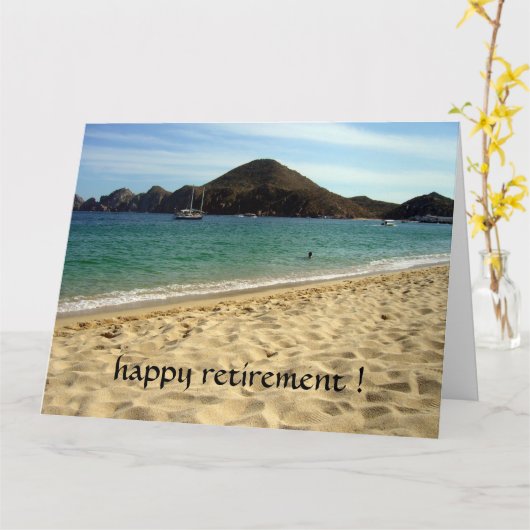 grote strandpensionering kaart (Gele Bloem)