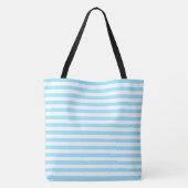 Grote strandtas - Gestreepte achterkant Tote Bag (Achterkant)