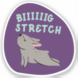 Grote stretch schattige geïllustreerde Franse bull Sticker