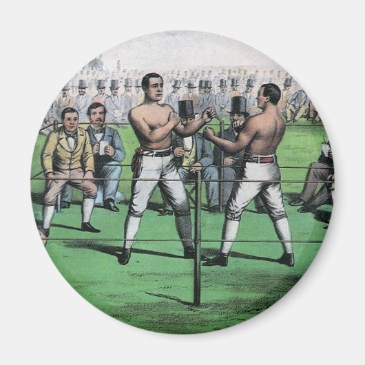 Grote strijd om het kampioenschap, vintage boksen magneet (Voorkant)