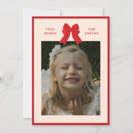 Grote Strik Plat Kerstkaart