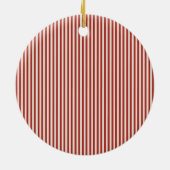 Grote strik van gestreepte lint keramisch ornament (Achterkant)
