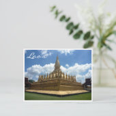 grote stupa laos briefkaart (Staand voorkant)