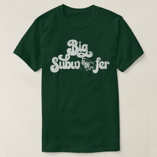 Grote subwoofer BW T-shirt (Design voorkant)