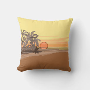 Grote Sunset Hawaiaanse omkeerbare vierkante kusse Kussen