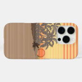 Grote Sunset Stripe Hawaïaans geel Case-Mate iPhone Case (Achterkant (horizontaal))