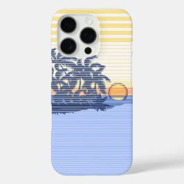 Grote Sunset Stripe Hawaiian Blue iPhone 16 Pro Hoesje