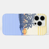 Grote Sunset Stripe Hawaiian Blue Case-Mate iPhone Case (Achterkant (horizontaal))
