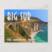 Grote Sur California Pacific Coast Highway Briefkaart (Voorkant)