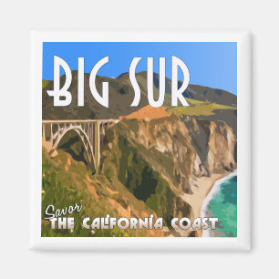 Grote Sur California Pacific Coast Highway Magneet