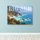 Grote Sur Californische kust Canvas Afdruk (Insitu (Houten vloer))