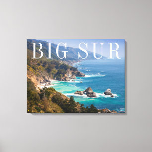 Grote Sur Californische kust Canvas Afdruk