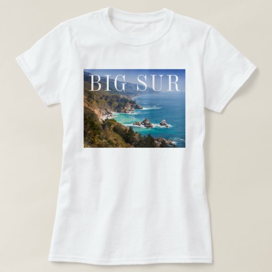 Grote Sur Californische kust T-shirt (Design voorkant)