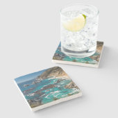 Grote Sur-kustlijn, westkust, Stille kust Stenen Onderzetter (Zijkant)