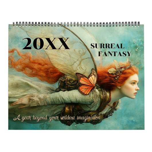 Grote surrealistische fantasiekunst magisch kalender (Hoes)