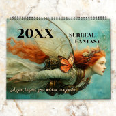 Grote surrealistische fantasiekunst magisch kalender