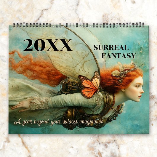 Grote surrealistische fantasiekunst magisch kalender