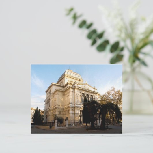 Grote Synagogue van Rome Briefkaart (Staand voorkant)