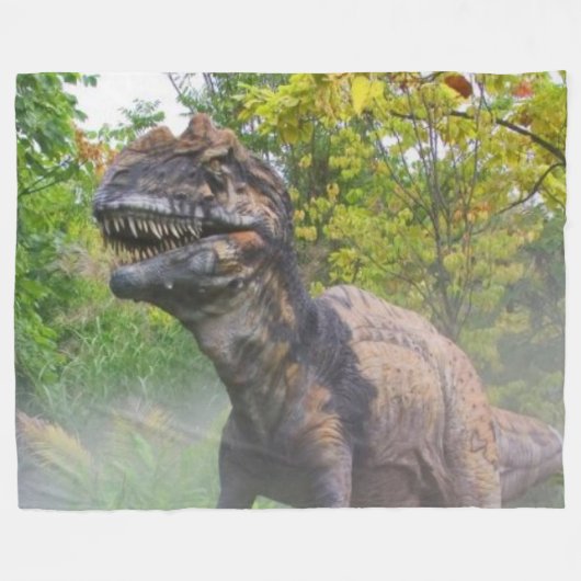 GROTE T-REX FLEECE DEKEN (Voorkant (Horizontaal))