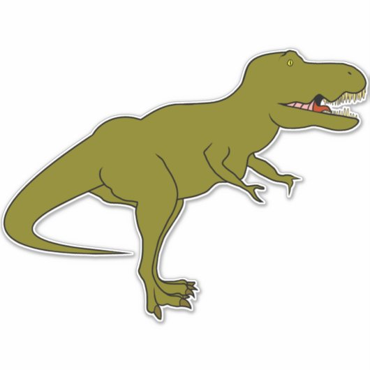 Grote T-REX-sticker Sticker (Voorkant)