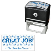 "GROTE TAAK!" + Aangepaste onderwijzer naam Zelfinktende Stempel (In situ)