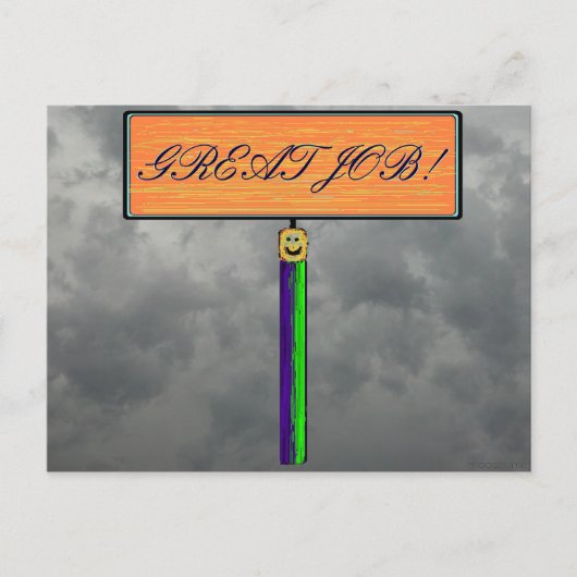 GROTE TAAK! Postkaart (Voorkant)