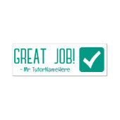 "GROTE TAAK!" Tutor Feedback Rubber Stempel (Design)