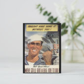 Grote taak voor de Tweede Wereldoorlog Briefkaart (Staand voorkant)