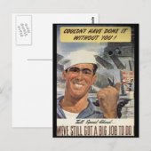 Grote taak voor de Tweede Wereldoorlog Briefkaart (Voorkant / Achterkant)