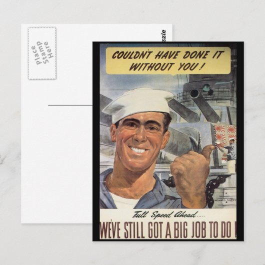 Grote taak voor de Tweede Wereldoorlog Briefkaart (Voorkant / Achterkant)