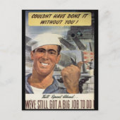 Grote taak voor de Tweede Wereldoorlog Briefkaart (Voorkant)