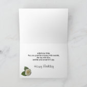 Grote tante, Gelukkige Verjaardag met geschilderde Kaart (Binnen)