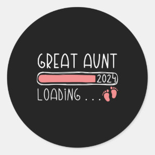 Grote tante laden 2024 familie zwangerschap ronde sticker