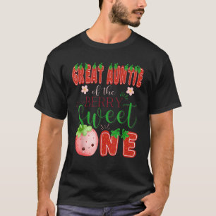 Grote tante van de Berry Sweet One 1e verjaardag s T-shirt