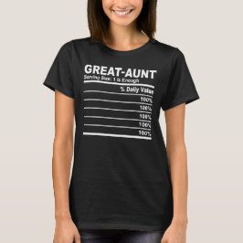 Grote Tante Voeding Feiten Gepersonaliseerde Manne T-shirt