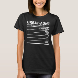 Grote Tante Voeding Feiten Gepersonaliseerde Manne T-shirt