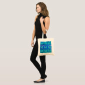 Grote tas Blue Butterflies (Voorkant (model))