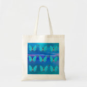 Grote tas Blue Butterflies (Voorkant)
