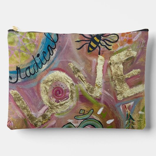 Grote tas originele kunst LOVE (Voorkant)
