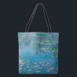 Grote Tassen monet "waterlassen" aan beide zijden<br><div class="desc">Groot Tas met de 'waterlilies' van de impressionist Claude Monet die aan beide zijden zijn getoond</div>