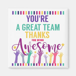 grote team bedankt voor geweldige zijn magneet