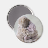 Grote teddybeer houdt weinig beren magneet (Voorkant / Achterkant)