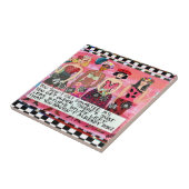 Grote tegel tegeltje (Zijkant)