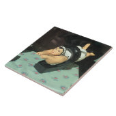 Grote tegel unieke foto, keramische zwemmer! tegeltje (Zijkant)