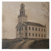 Grote Tegel van de congregationele kerk Tegeltje (Voorkant)