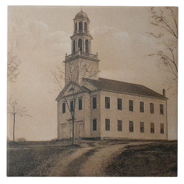 Grote Tegel van de congregationele kerk Tegeltje
