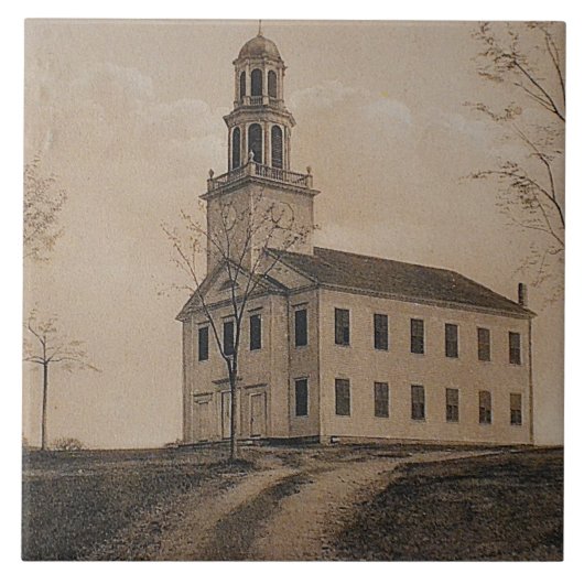 Grote Tegel van de congregationele kerk Tegeltje (Voorkant)